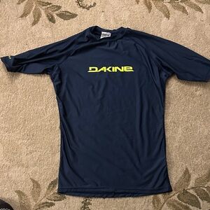 Dakine Dark Blue Surf Shirt with Neon Logo